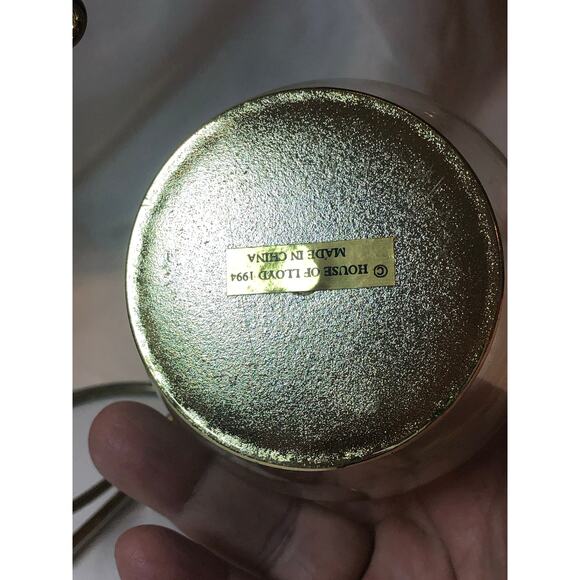 Vintage 1994 House Of Loyd Three King & Jesus Glass Hanging Ornament With Stand - Picture 6 of 7